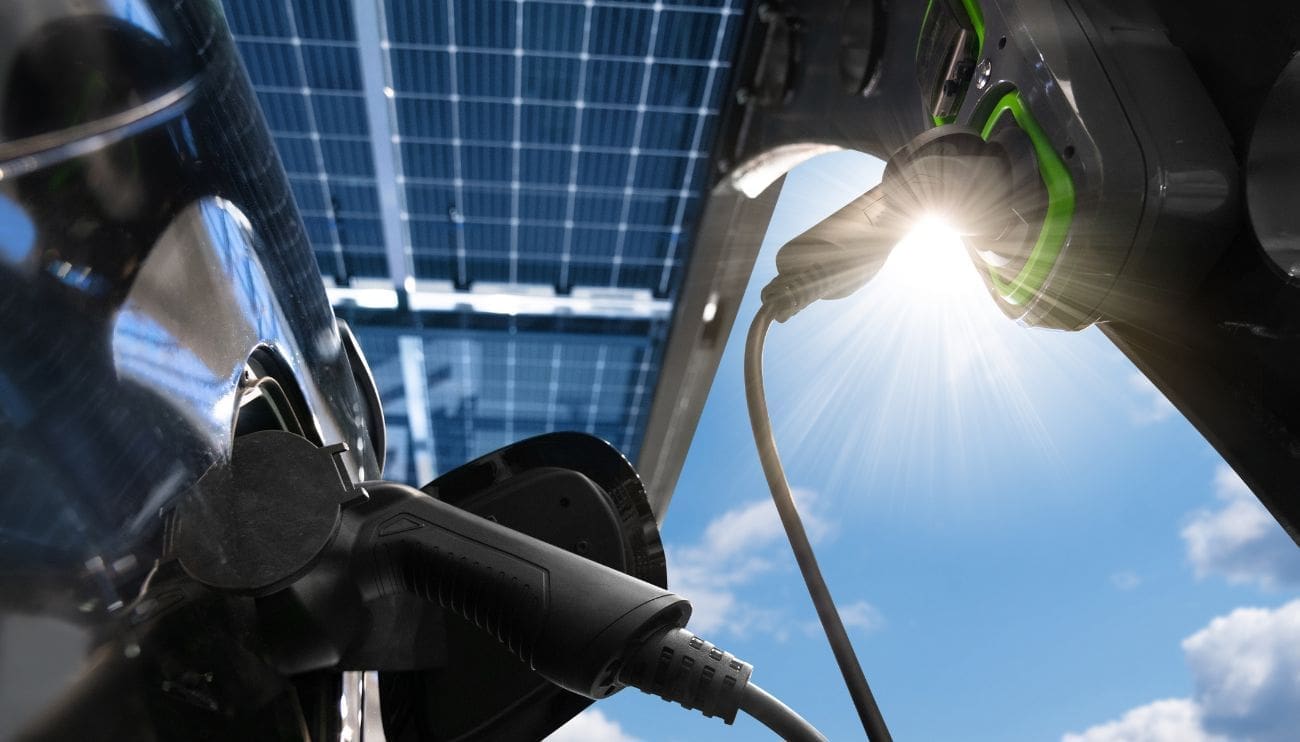 Car charging point with solar pv - RA-ESG