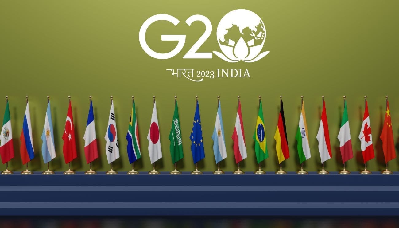 G20 Inde avec drapeaux nationaux - RA-ESG